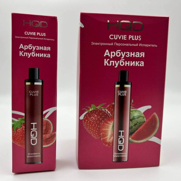 HQD Cuvie Plus Strawberry Watermelon / Клубника Арбуз