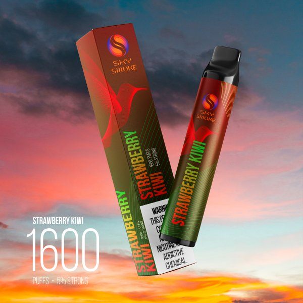 SKY SMOKE 1600 Strawberry Kiwi / Клубника Киви оптом