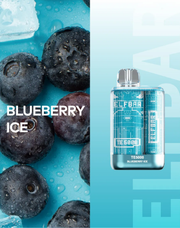 ELF BAR ТE 5000 Blueberry ice - Черника Лед оптом недорого