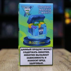 GANG  XBOX 8000 затяжек Голубая Малина с Манго