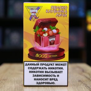 GANG XBOX 8000 затяжек Яблоко Клубника Личи