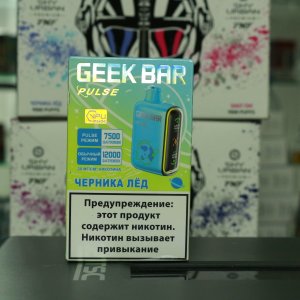 Электронная сигарета Geek Bar Pulse 12000 затяжек Черника Лед