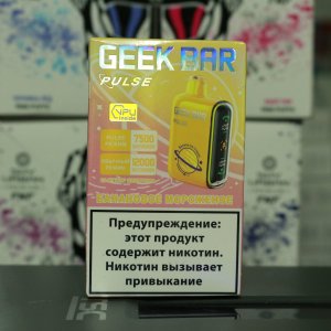 Электронная сигарета Geek Bar Pulse 12000 затяжек Банановое Мороженное Лед